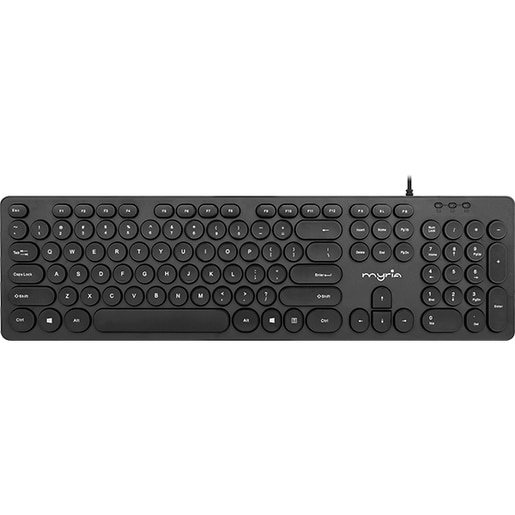 Tastatura cu fir MYRIA MY8531, USB, negru Tastatura cu fir MYRIA MY8531, USB, negru
