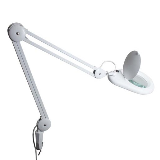 Lampa de birou cu lupa HOME NKLL 05, 9W, alb Lampa de birou cu lupa HOME NKLL 05, 9W, alb