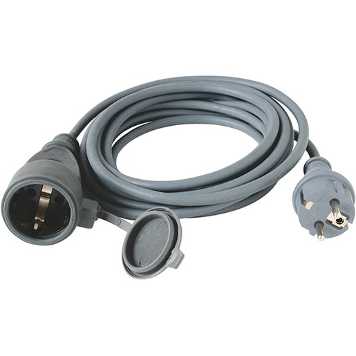 Cablu prelungitor HOME NV 7-20/GY, 1 priza, 20m, cauciuc Cablu prelungitor HOME NV 7-20/GY, 1 priza, 20m, cauciuc