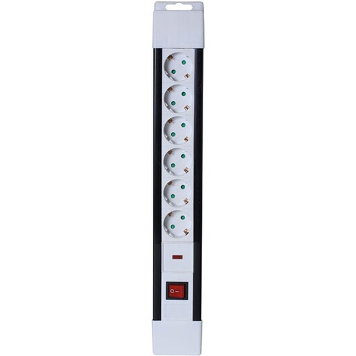 Prelungitor cu protectie HOME NVP 06K/WH, 6 prize, 2m Prelungitor cu protectie HOME NVP 06K/WH, 6 prize, 2m