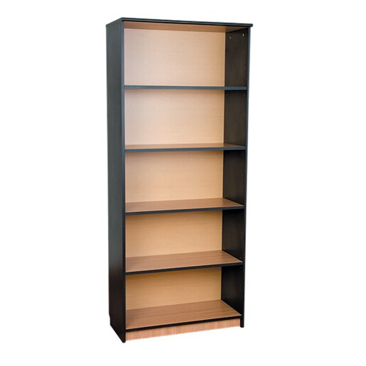 Etajera birou RTC Office Line, 80 x 36 x 185 cm, PAL, 4 polite, stejar-negru Etajera birou RTC Office Line, 80 x 36 x 185 cm, PAL, 4 polite, stejar-negru