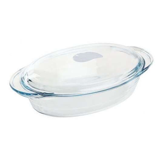 Vas termorezistent cu capac PASABAHCE Borcam, 34x19.5cm, sticla, transparent Vas termorezistent cu capac PASABAHCE Borcam, 34x19.5cm, sticla, transparent