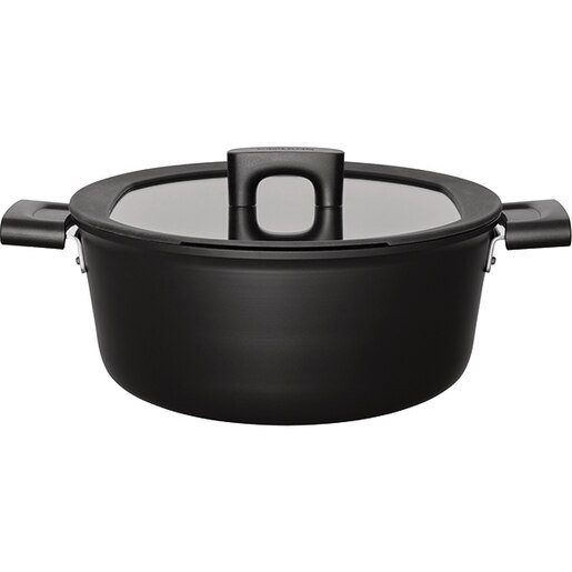 Cratita FISKARS Hard Face 1052228, 5l, 26cm, aluminiu, negru Cratita FISKARS Hard Face 1052228, 5l, 26cm, aluminiu, negru