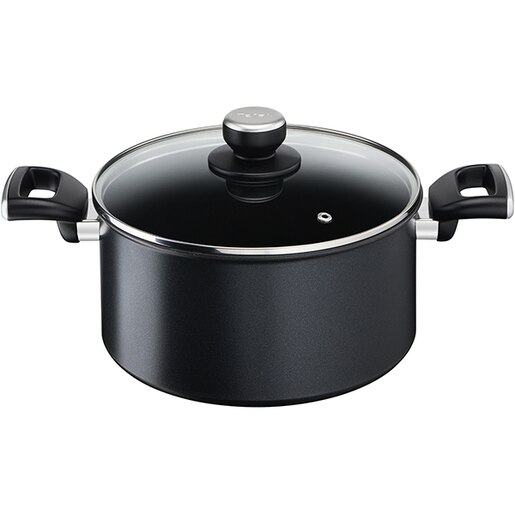 Cratita cu capac TEFAL Unlimited G2554672, 5.2l, 24cm, aluminiu, negru Cratita cu capac TEFAL Unlimited G2554672, 5.2l, 24cm, aluminiu, negru