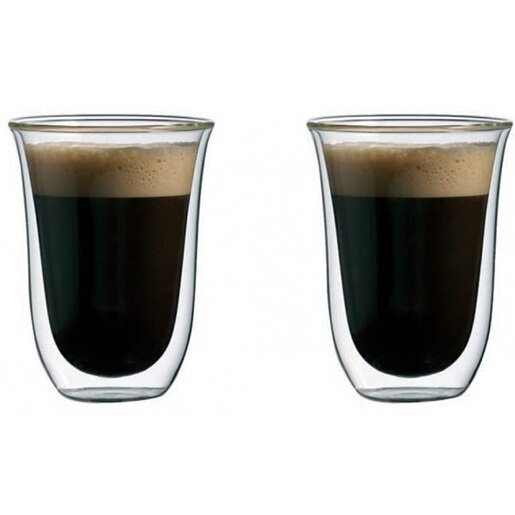 Set pahare cafea DEL CAFFE Latteo, 2 piese, 300 ml, sticla Set pahare cafea DEL CAFFE Latteo, 2 piese, 300 ml, sticla