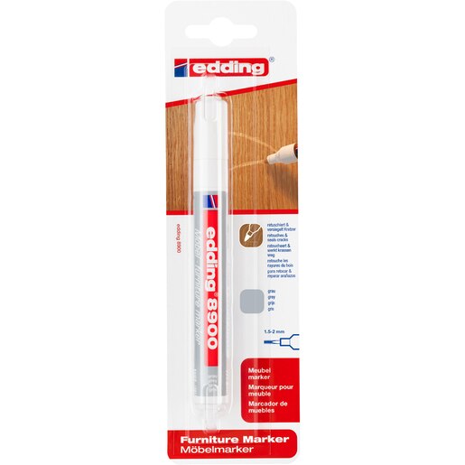 Marker retusuri mobilier lemn EDDING 8900, 1.5-2 mm, gri Marker retusuri mobilier lemn EDDING 8900, 1.5-2 mm, gri
