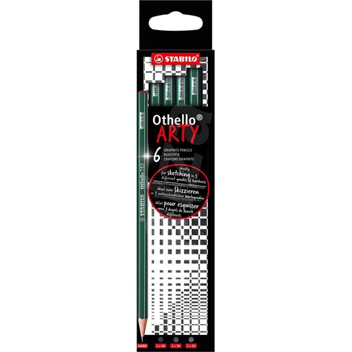 Set creioane grafit STABILO SW82621B, 6 bucati Set creioane grafit STABILO SW82621B, 6 bucati