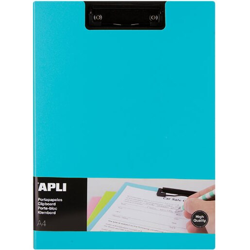 Clipboard APLI, A4, polipropilena, albastru Clipboard APLI, A4, polipropilena, albastru