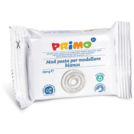 Plastilina PRIMO MC285525, 250 grame, alb Plastilina PRIMO MC285525, 250 grame, alb