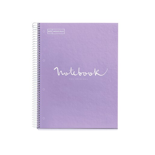 Caiet pentru scoala MIQUELRIUS Emotions, Punctata, A5, 80 file, legatura spirala, lavanda Caiet pentru scoala MIQUELRIUS Emotions, Punctata, A5, 80 file, legatura spirala, lavanda