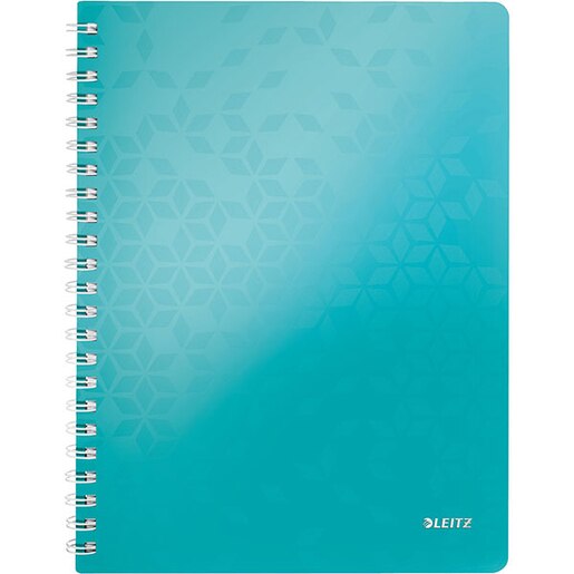 Caiet de birou LEITZ, matematica, A4, 80 file, legatura spirala, turcoaz Caiet de birou LEITZ, matematica, A4, 80 file, legatura spirala, turcoaz