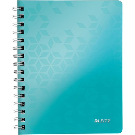 Caiet de birou LEITZ, matematica, A5, 80 file, legatura spirala, turcoaz Caiet de birou LEITZ, matematica, A5, 80 file, legatura spirala, turcoaz