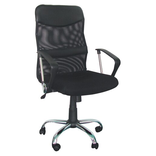 Scaun birou operational MESH CMX 935, piele ecologica, negru Scaun birou operational MESH CMX 935, piele ecologica, negru