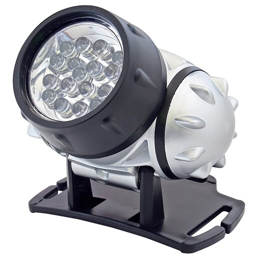 Lanterna LED frontala HOME PLF 19, 19 LED-uri, 3xAAA, negru-gri Lanterna LED frontala HOME PLF 19, 19 LED-uri, 3xAAA, negru-gri