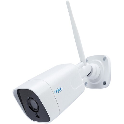 Camera IP Wireless PNI IP55, Ultra HD 1920p, IR, Night Vision, alb Camera IP Wireless PNI IP55, Ultra HD 1920p, IR, Night Vision, alb