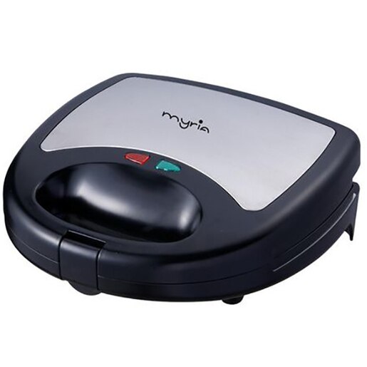 Sandwich maker MYRIA MY4111, 750W, 3 placi detasabile, negru-argintiu Sandwich maker MYRIA MY4111, 750W, 3 placi detasabile, negru-argintiu
