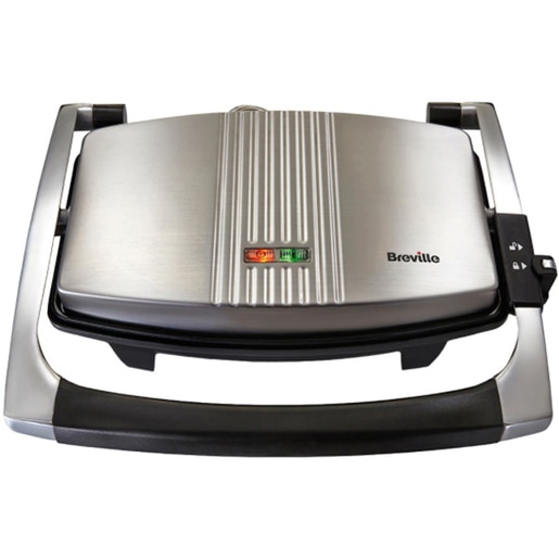 Sandwich maker BREVILLE Panini VST025X-01, 1000W, argintiu-negru Sandwich maker BREVILLE Panini VST025X-01, 1000W, argintiu-negru