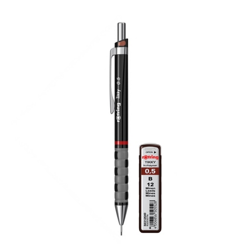 Set creion mecanic + mina ROTRING TikkyIII Original, 0.5 mm, multicolor Set creion mecanic + mina ROTRING TikkyIII Original, 0.5 mm, multicolor
