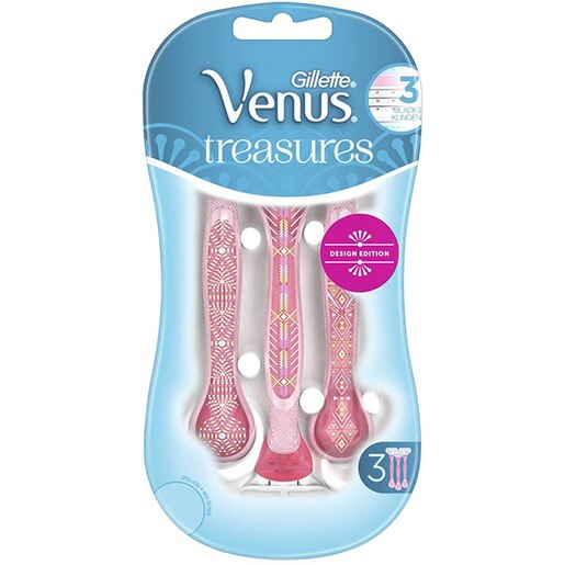 Aparat de ras de unica folosinta GILLETTE Venus Treasures Pink, Femei, 3 bucati Aparat de ras de unica folosinta GILLETTE Venus Treasures Pink, Femei, 3 bucati