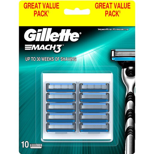 Rezerva aparat de ras GILLETTE Mach 3, 10 bucati Rezerva aparat de ras GILLETTE Mach 3, 10 bucati