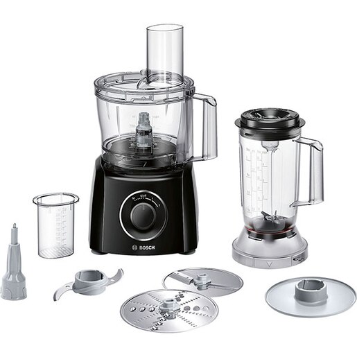 Robot de bucatarie BOSCH MultiTalent 3 MCM3201B, vas 2.3l, blender 1l, 800W, 2 trepte viteza, negru Robot de bucatarie BOSCH MultiTalent 3 MCM3201B, vas 2.3l, blender 1l, 800W, 2 trepte viteza, negru