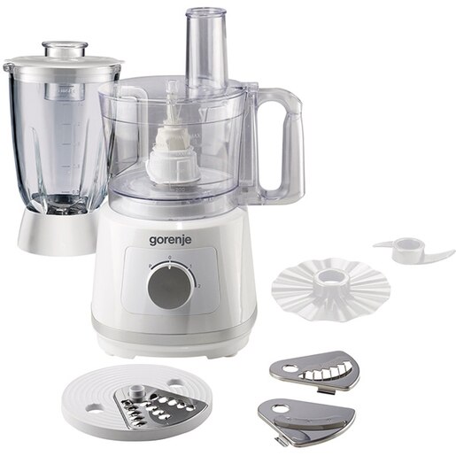 Robot de bucatarie GORENJE SB801W, vas 2.4l, blender 1.5l, 800W, 2 trepte viteza, alb-gri Robot de bucatarie GORENJE SB801W, vas 2.4l, blender 1.5l, 800W, 2 trepte viteza, alb-gri