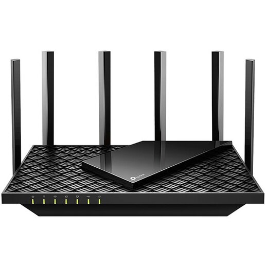 Router Wireless Gigabit TP-LINK Archer AX73 AX5400, Wi-Fi 6, Dual-Band 574 + 4804 Mbps, negru Router Wireless Gigabit TP-LINK Archer AX73 AX5400, Wi-Fi 6, Dual-Band 574 + 4804 Mbps, negru