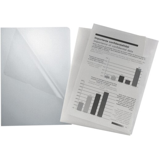 Mapa documente NOKI, A4, plastic, 100 bucati, transparent Mapa documente NOKI, A4, plastic, 100 bucati, transparent