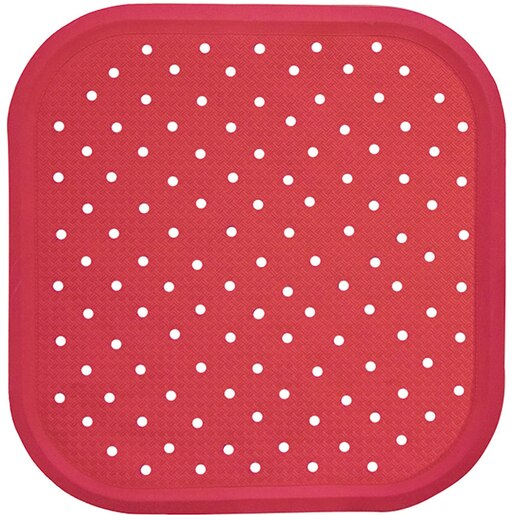 Covoras antiderapant pentru dus SANGER SANG13714, 56 x 56cm, rosu Covoras antiderapant pentru dus SANGER SANG13714, 56 x 56cm, rosu