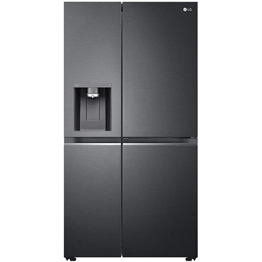 Side by Side LG GSJV91MCAE, Total No Frost, 635 l, H 179 cm, Clasa E, Dozator apa UVnano, DoorCooling+, ThinQ, negru Side by Side LG GSJV91MCAE, Total No Frost, 635 l, H 179 cm, Clasa E, Dozator apa UVnano, DoorCooling+, ThinQ, negru