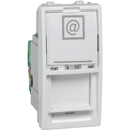 Priza internet SCHNEIDER MGU3.410.18, 1 modul, IP40, alb Priza internet SCHNEIDER MGU3.410.18, 1 modul, IP40, alb