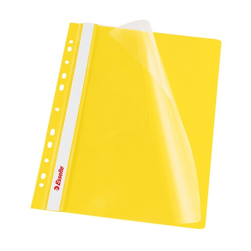Dosar cu sina ESSELTE, A4, plastic, 10 bucati , galben Dosar cu sina ESSELTE, A4, plastic, 10 bucati , galben