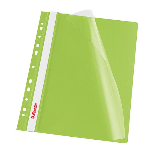 Dosar cu sina ESSELTE, A4, plastic, 10 bucati, verde Dosar cu sina ESSELTE, A4, plastic, 10 bucati, verde