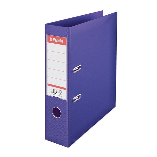 Biblioraft plastifiat ESSELTE Standard, A4, 75 mm, violet Biblioraft plastifiat ESSELTE Standard, A4, 75 mm, violet