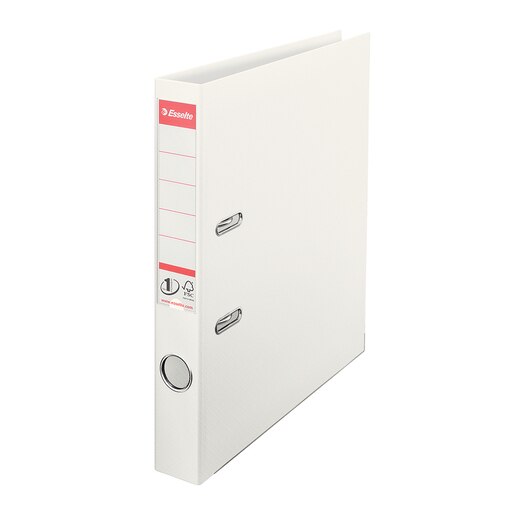 Biblioraft plastifiat ESSELTE Standard, A4, 50 mm, alb Biblioraft plastifiat ESSELTE Standard, A4, 50 mm, alb