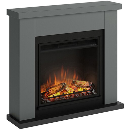 Semineu electric TAGU Frode Solid Grey, 1500W, Focar 3D, Telecomanda, gri Semineu electric TAGU Frode Solid Grey, 1500W, Focar 3D, Telecomanda, gri