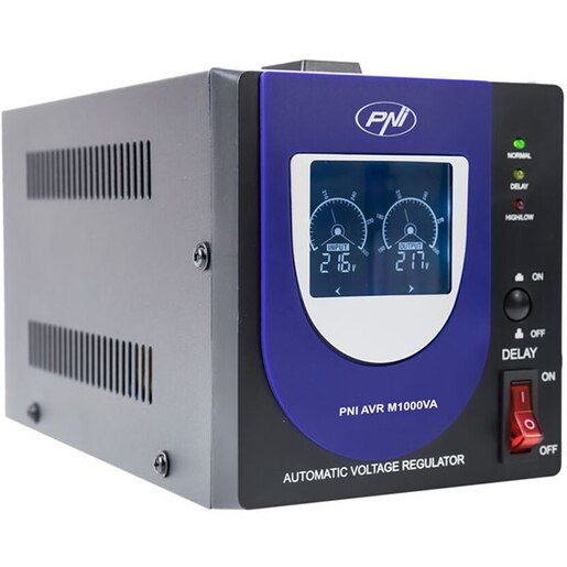 Stabilizator de tensiune PNI M1000VA, 600W Stabilizator de tensiune PNI M1000VA, 600W