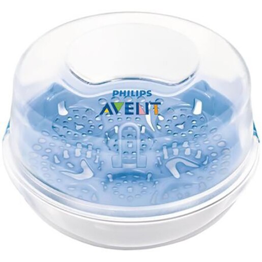 Sterilizator pentru microunde PHILIPS AVENT SCF281/02, 0.2l, alb-albastru Sterilizator pentru microunde PHILIPS AVENT SCF281/02, 0.2l, alb-albastru