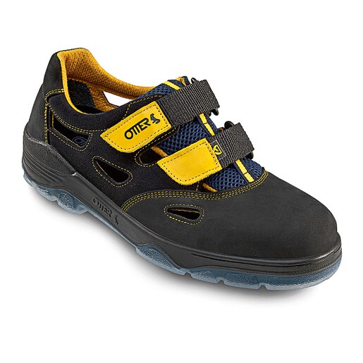Sandale de protectie OTTER S1 SRC, bombeu metalic, piele nabuc, marimea 44, negru Sandale de protectie OTTER S1 SRC, bombeu metalic, piele nabuc, marimea 44, negru