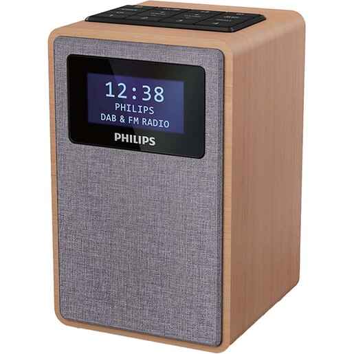 Radio cu ceas PHILIPS TAR5005/10, FM, DAB+, negru Radio cu ceas PHILIPS TAR5005/10, FM, DAB+, negru