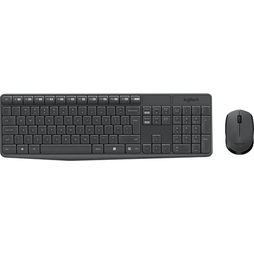 Kit tastatura si mouse Wireless LOGITECH MK235, USB, negru Kit tastatura si mouse Wireless LOGITECH MK235, USB, negru