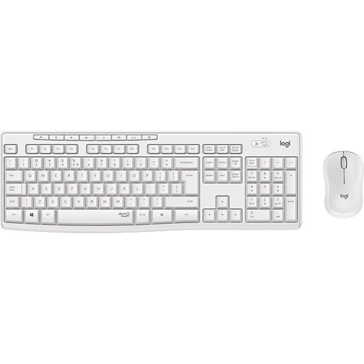 Kit tastatura si mouse Wireless LOGITECH MK295 Silent, USB, alb Kit tastatura si mouse Wireless LOGITECH MK295 Silent, USB, alb