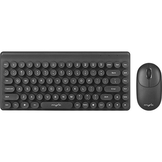 Kit tastatura si mouse Wireless MYRIA MY8535BK, USB, negru Kit tastatura si mouse Wireless MYRIA MY8535BK, USB, negru