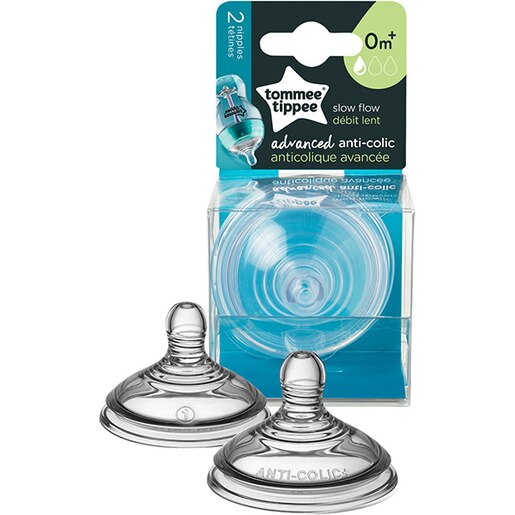 Set tetine TOMMEE TIPPEE Advanced, flux lent, 0 luni+, 2 buc, transparent Set tetine TOMMEE TIPPEE Advanced, flux lent, 0 luni+, 2 buc, transparent