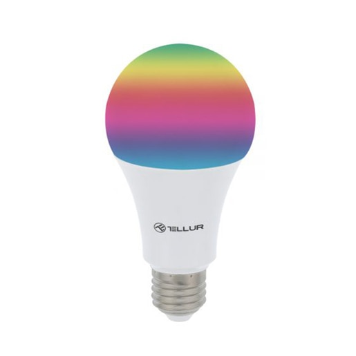 Bec LED Smart TELLUR TLL331011, E27, 10W, 1000lm, Wi-Fi, lumina variabila, compatibil Alexa, Google Assistant Bec LED Smart TELLUR TLL331011, E27, 10W, 1000lm, Wi-Fi, lumina variabila, compatibil Alexa, Google Assistant