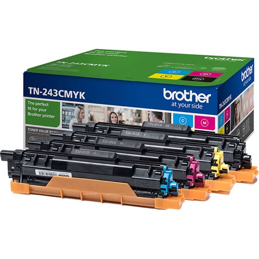 Set 4 Toner originale BROTHER TN-243CMYK, Negru/Cyan/Magenta/Galben Set 4 Toner originale BROTHER TN-243CMYK, Negru/Cyan/Magenta/Galben