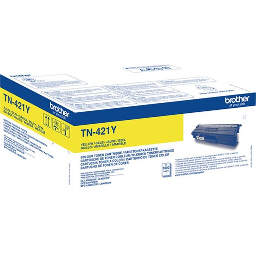 Toner original BROTHER TN-421Y, galben Toner original BROTHER TN-421Y, galben