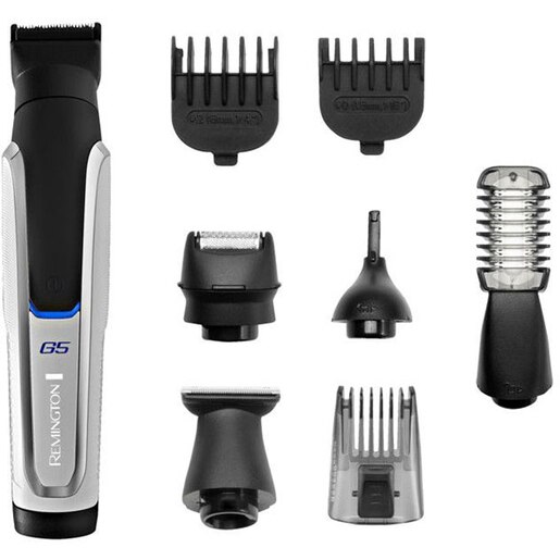 Aparat de tuns multifunctional 9 in 1 REMINGTON Graphite Series G5 PG5000, acumulator, 90 min autonomie, negru-argintiu Aparat de tuns multifunctional 9 in 1 REMINGTON Graphite Series G5 PG5000, acumulator, 90 min autonomie, negru-argintiu