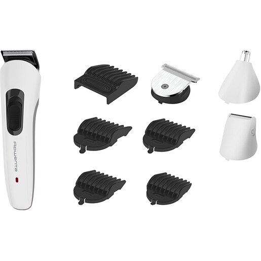 Aparat de tuns ROWENTA Multistyle 9 in 1 TN8961F4, acumulator, 60 min autonomie, 5 trepte, alb Aparat de tuns ROWENTA Multistyle 9 in 1 TN8961F4, acumulator, 60 min autonomie, 5 trepte, alb