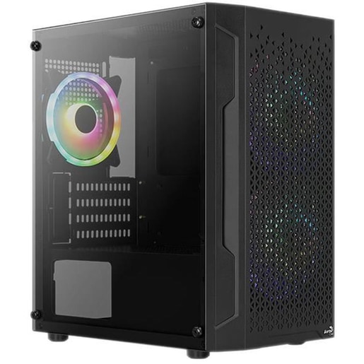 Carcasa PC AEROCOOL Trinity Mini V3, USB 3.0, fara sursa, iluminare RGB, negru Carcasa PC AEROCOOL Trinity Mini V3, USB 3.0, fara sursa, iluminare RGB, negru